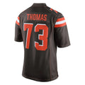 C.Browns #73 Joe Thomas Player Brown Vapor Limited Home Game BALCE Stitched Jerseys