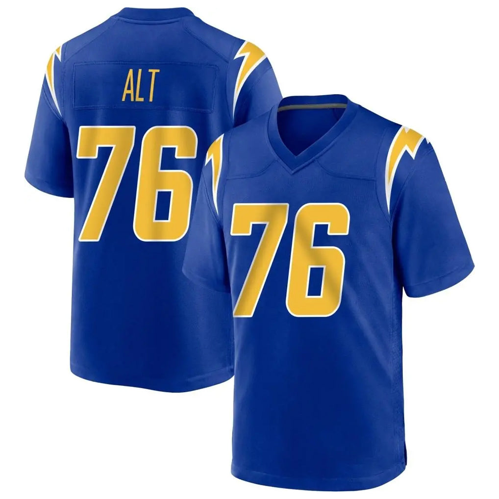 LA.Chargers #76 Joe Alt Player Royal Home Game BALCE Stitched Jerseys