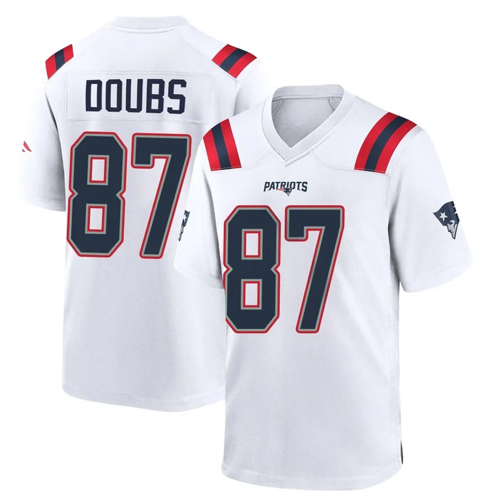 NE.Patriots #87 Romeo Doubs Player White Home Game BALCE Stitched Jerseys