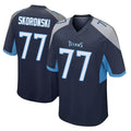 T.Titans #77 Peter Skoronski Player Navy Home Game BALCE Stitched Jerseys