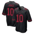 SF.49ers #10 Mac Jones Player Black Alternate Home Game BALCE Stitched Jerseys