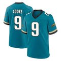J.Jaguars #9 Logan Cooke Player Teal Prowler Throwback Limited Home Game BALCE Stitched Jerseys