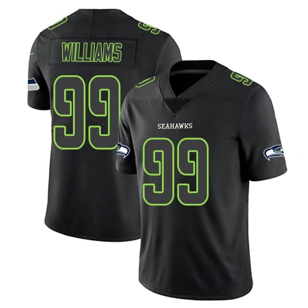 S.Seahawks #99 Leonard Williams Player Black Impact Limited Home Game BALCE Stitched Jerseys