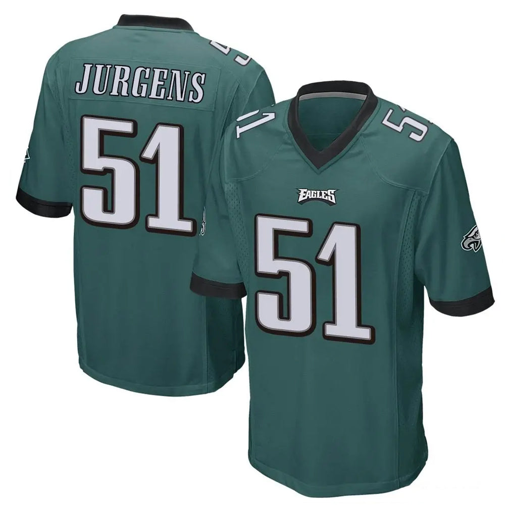 P.Eagles #51 Cam Jurgens Player Team Color Green Home Game BALCE Stitched Jerseys