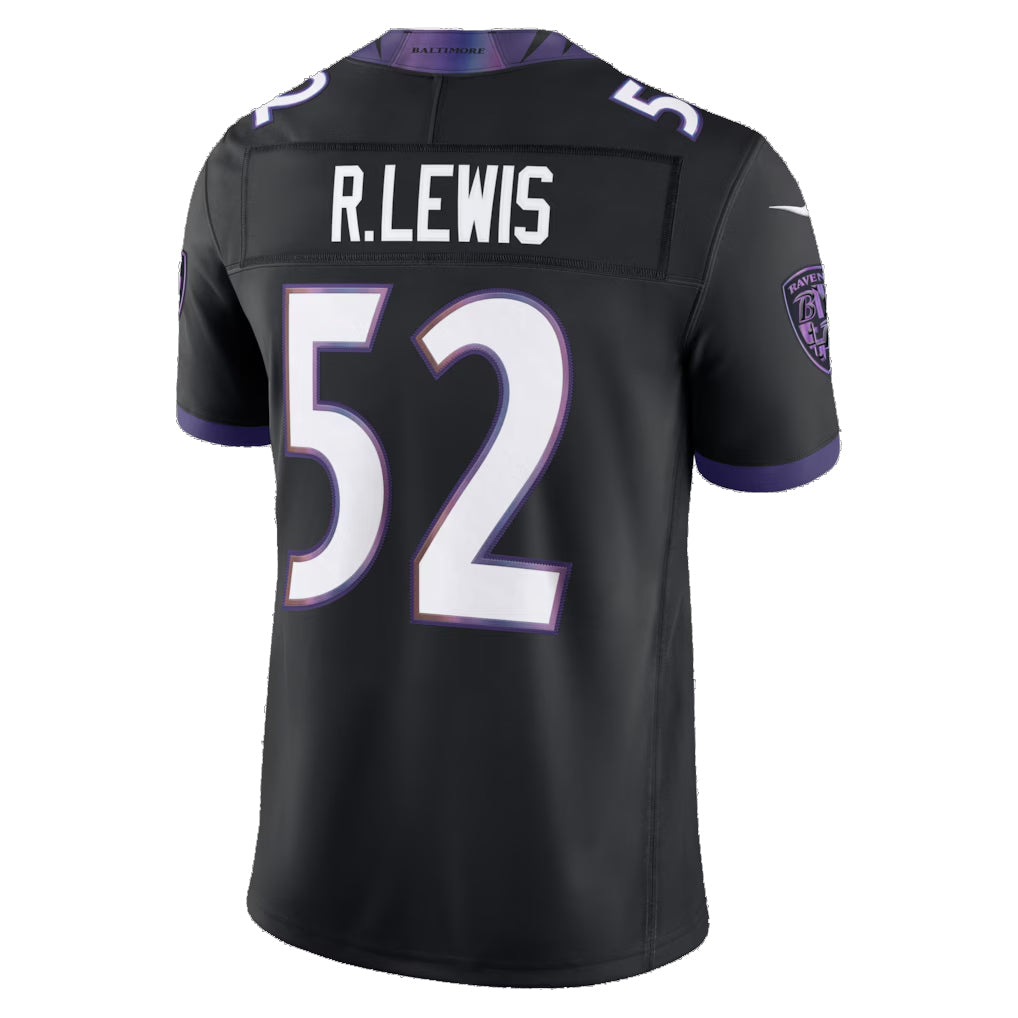B.Ravens #52 Ray Lewis Player Black Vapor F.U.S.E. Limited Home Game BALCE Stitched Jerseys