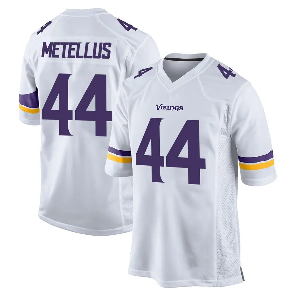 M.Vikings #44 Josh Metellus Player White Home Game BALCE Stitched Jerseys