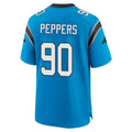 C.Panthers #90 Julius Peppers Player Blue Home Game BALCE Stitched Jerseys