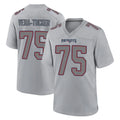 NE.Patriots #75 Alijah Vera-Tucker Player Gray Fashion Limited Home Game BALCE Stitched Jerseys