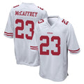 SF.49ers #23 Christian McCaffrey Player White Home Game BALCE Stitched Jerseys