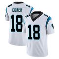 C.Panthers #18 Jalen Coker Player White Vapor Untouchable Limited Game BALCE Stitched Jerseys