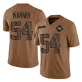 SF.49ers #54 Fred Warner Player Brown Limited Salute To Service Home Game BALCE Stitched Jerseys