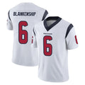 H.Texans #6 Reed Blankenship Player White Limited Vapor Untouchable Home Game BALCE Stitched Jerseys