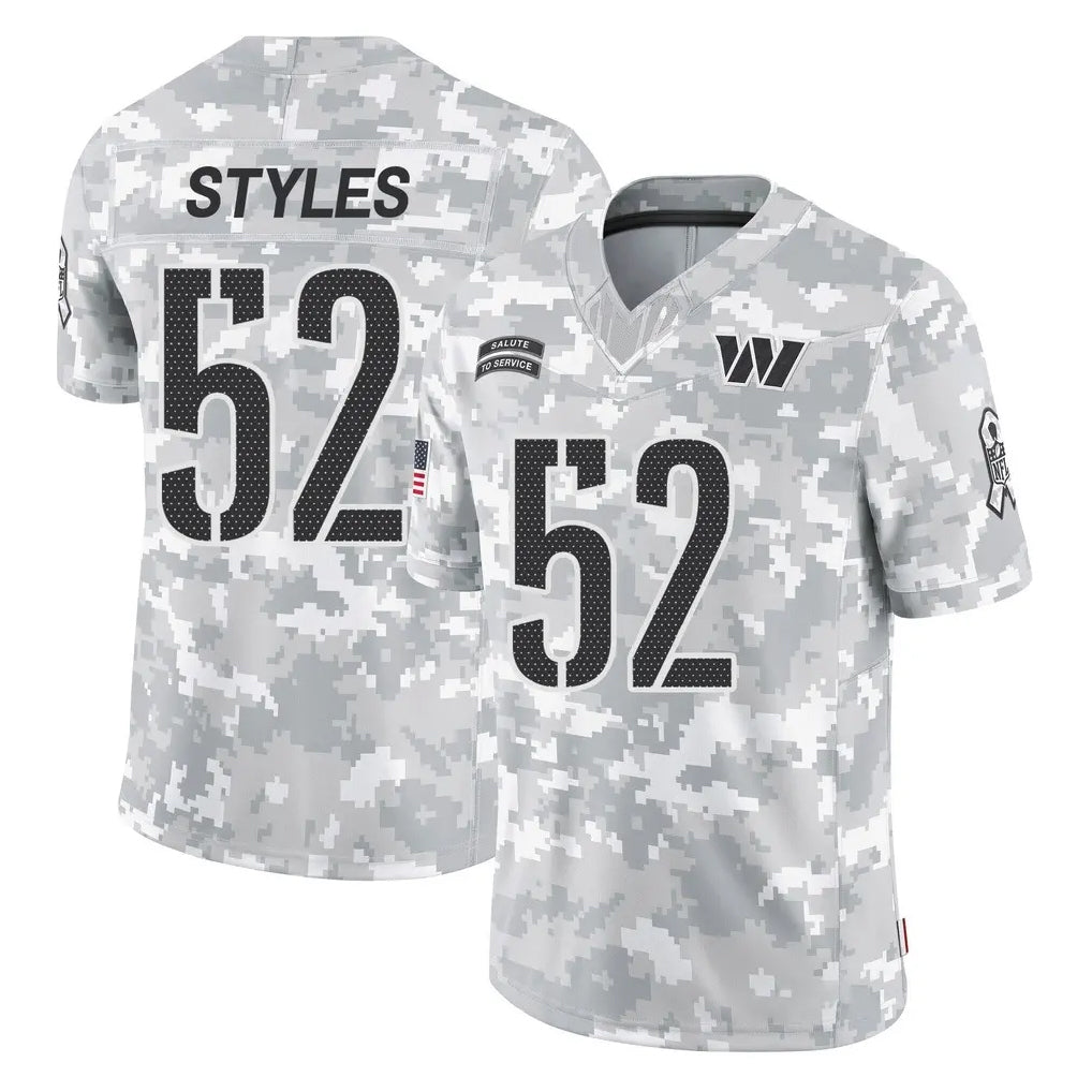 W.Commanders #52 Sonny Styles Player Arctic Camo Limited Salute To Service Home Game BALCE Stitched Jerseys