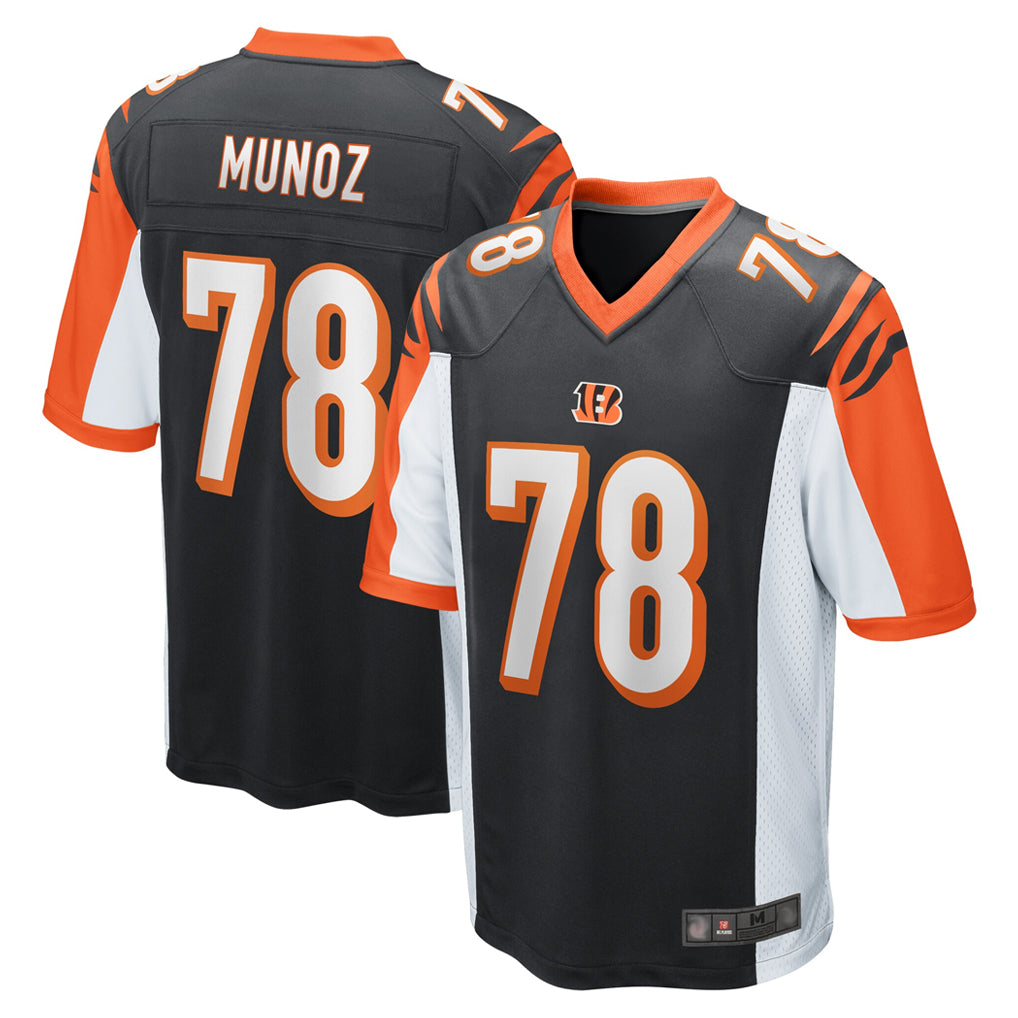 C.Bengals #78 Anthony Munoz Player Black Alternate Home Game BALCE Stitched Jerseys