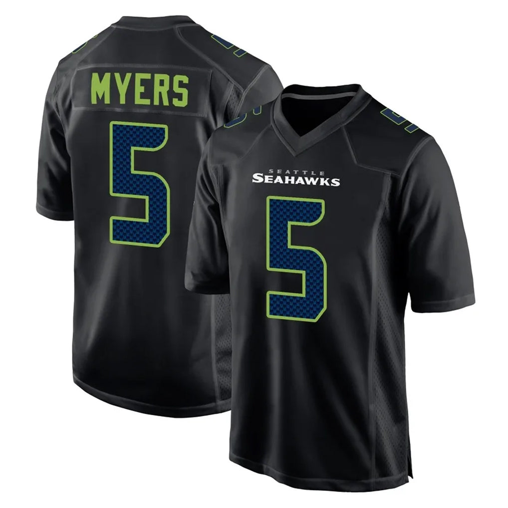 S.Seahawks #5 Jason Myers Player Black Limited Fashion Home Game BALCE Stitched Jerseys