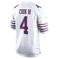 B.Bills #4 James Cook III Player White Alternate Game BALCE Stitched Jerseys