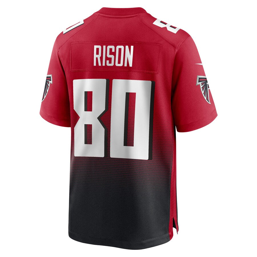 A.Falcons #80 Andre Rison Player Red Home Game BALCE Stitched Jerseys