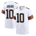 C.Browns #10 Quinshon Judkins Player White Home Game BALCE Stitched Jerseys