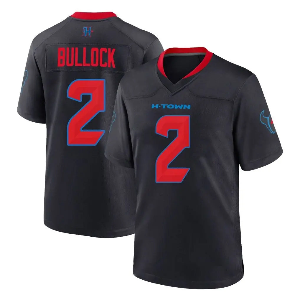 H.Texans #2 Calen Bullock Player Navy 2nd Alternate Home Game BALCE Stitched Jerseys