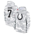 IN.Colts #7 Charvarius Ward Sr. Player Arctic Camo Salute to Service Hoodies Limited Game BALCE Stitched Jerseys