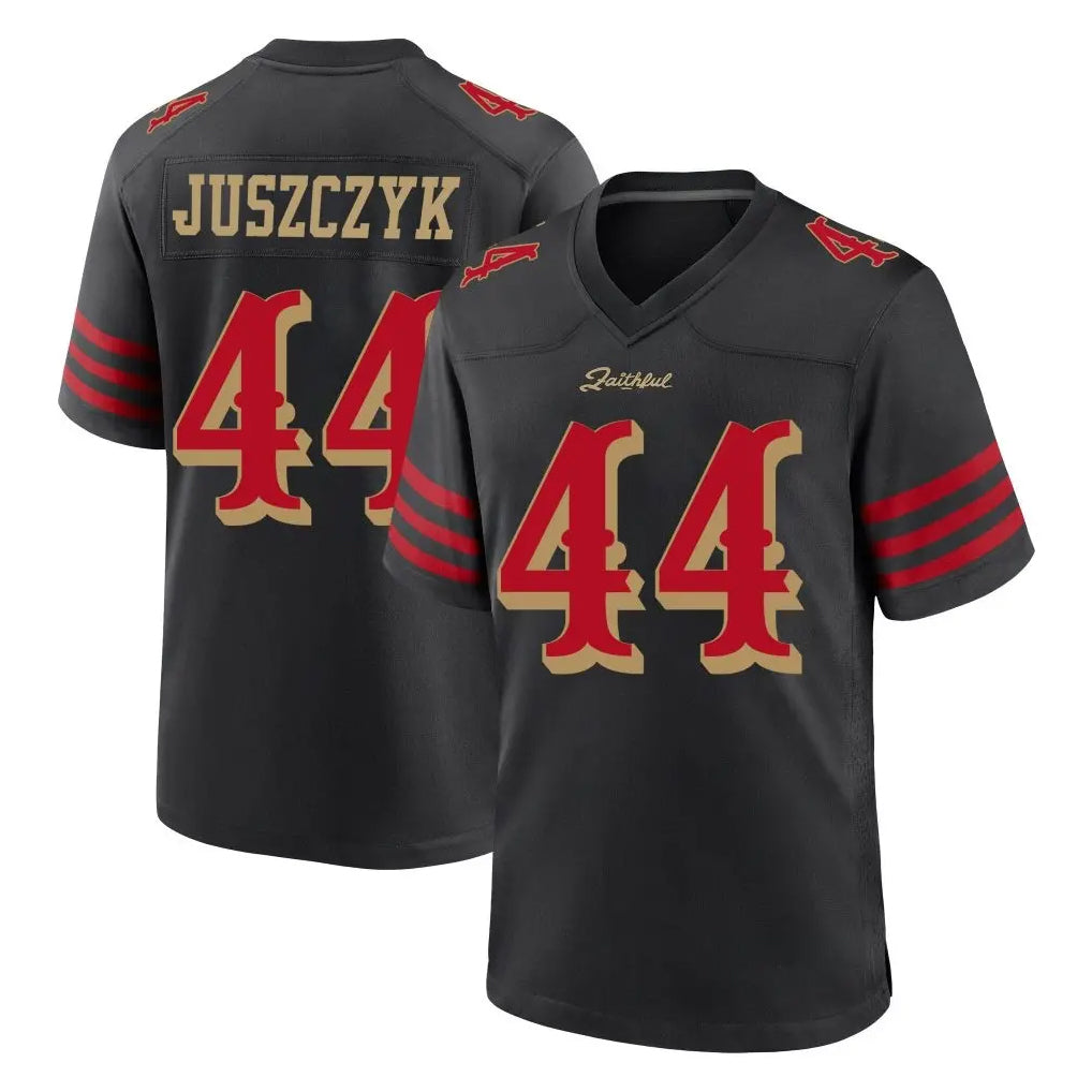 SF.49ers #44 Kyle Juszczyk Player Black Rivalries Collection Home Game BALCE Stitched Jerseys