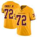 W.Commanders #72 Josh Conerly Jr. Player Gold Limited Color Rush Home Game BALCE Stitched Jerseys