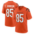 C.Bengals #85 Chad Johnson Player Orange Home Game BALCE Stitched Jerseys