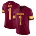 W.Commanders #1 Rachaad White Player Burgundy Limited Vapor Home Game BALCE Stitched Jerseys