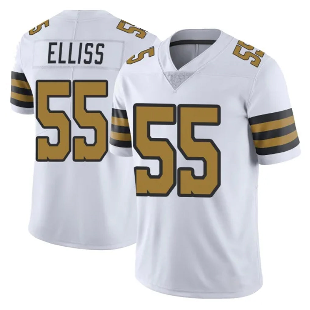 NO.Saints #55 Kaden Elliss Player White Limited Color Rush Home Game BALCE Stitched Jerseys