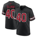 A.Cardinals #40 Pat Tillman Player Black Game BALCE Stitched Jerseys