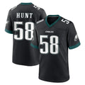 P.Eagles #58 Jalyx Hunt Player Black Game Home BALCE Stitched Jerseys