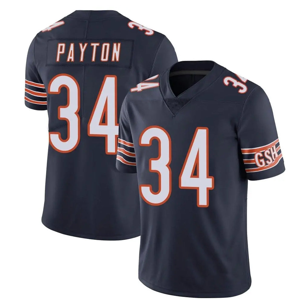 C.Bears #34 Walter Payton Player Navy Vapor Untouchable Limited Home Game BALCE Stitched Jerseys