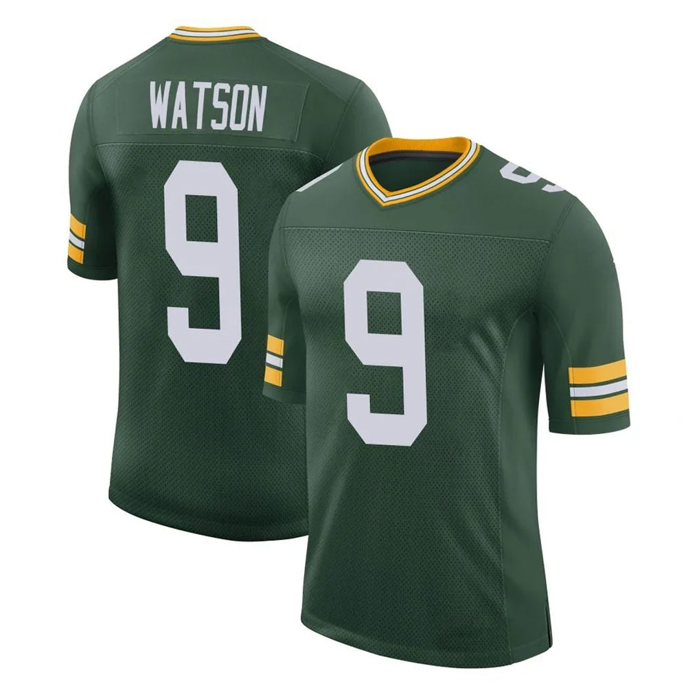 GB.Packers #9 Christian Watson Player Green Limited Classic Home Game BALCE Stitched Jerseys