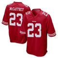 SF.49ers #23 Christian McCaffrey Player Red Home Game BALCE Stitched Jerseys
