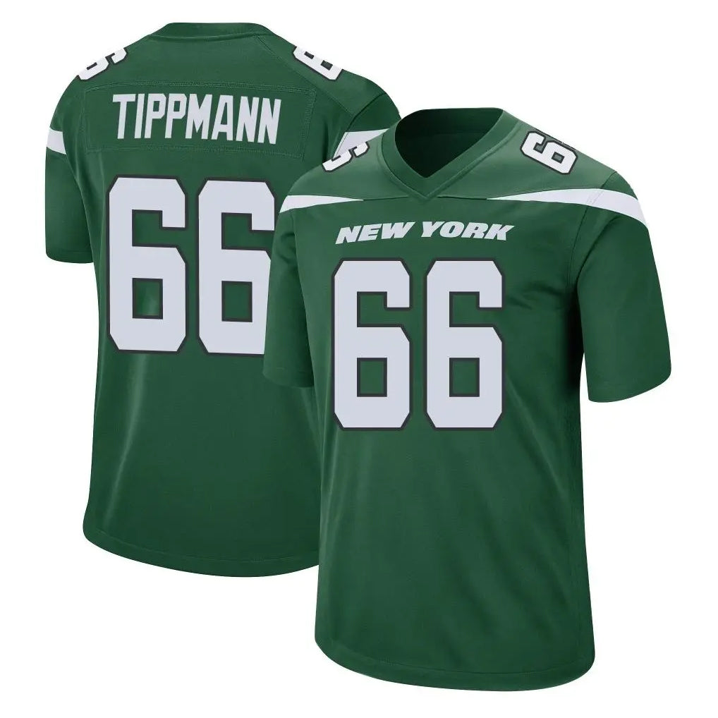 NY.Jets #66 Joe Tippmann Player Green Home Game BALCE Stitched Jerseys