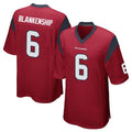 H.Texans #6 Reed Blankenship Player Red Home Game BALCE Stitched Jerseys