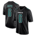 P.Eagles #6 DeVonta Smith Player Carbon Black Fashion Home Game BALCE Stitched Jerseys