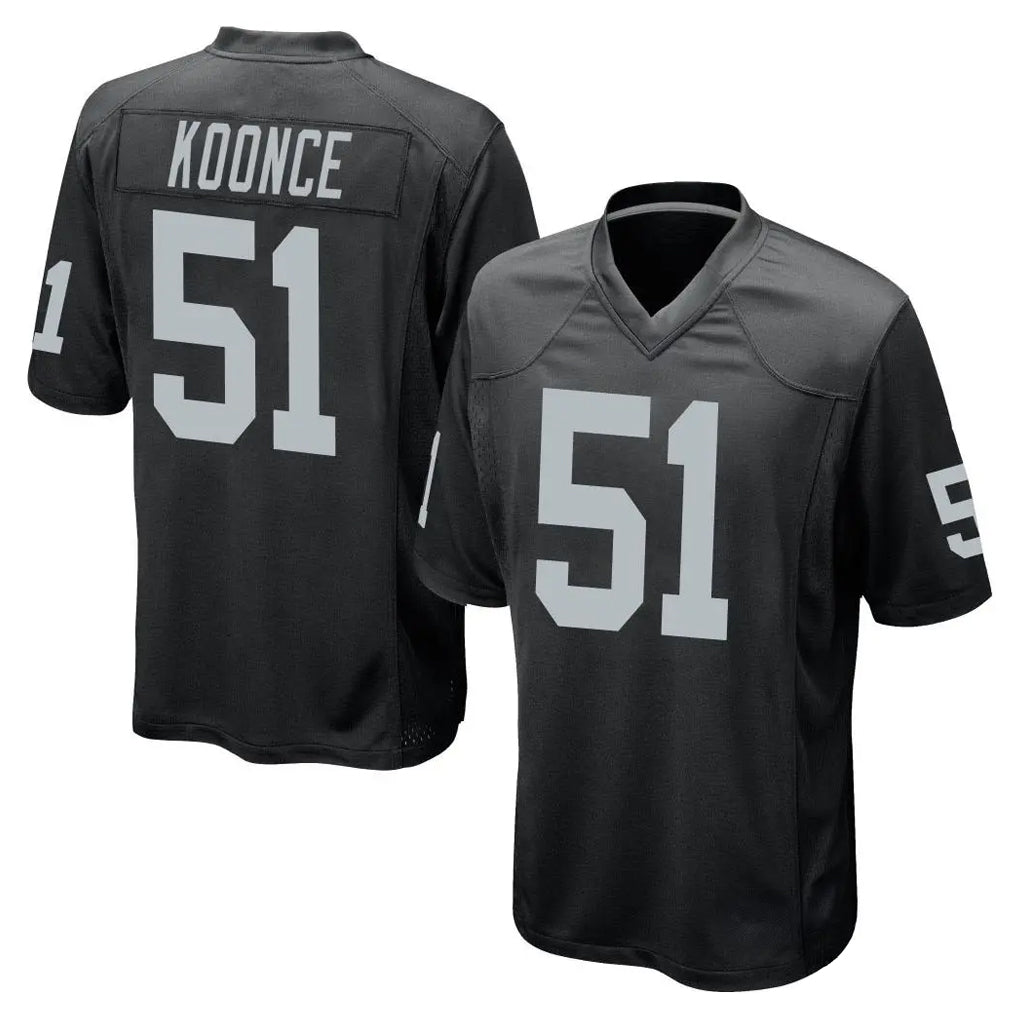 LV.Raiders #51 Malcolm Koonce Player Black Home Game BALCE Stitched Jerseys