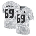 H.Texans #69 Ed Ingram Player Arctic Camo Salute To Service Limited Game BALCE Stitched Jerseys