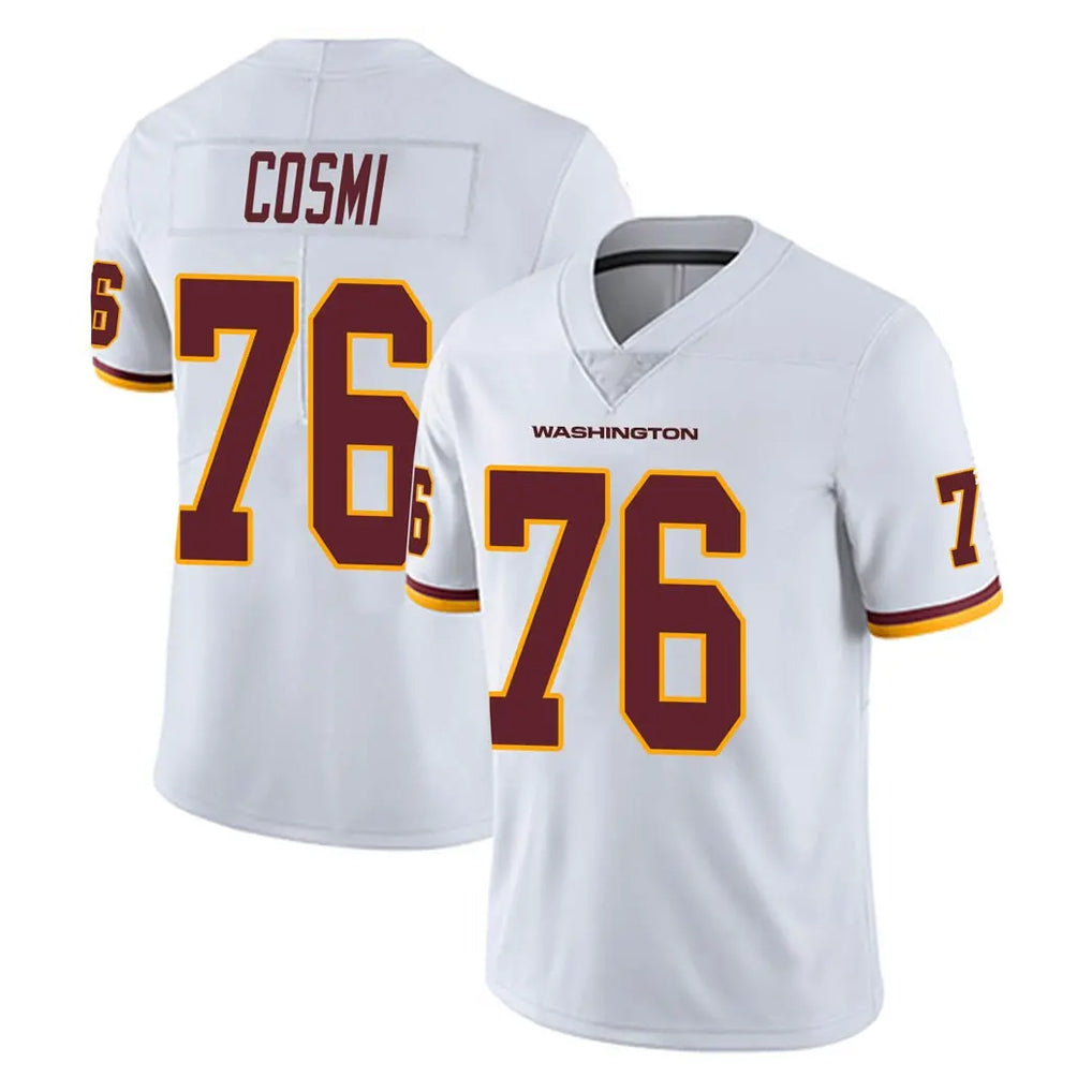 W.Commanders #76 Sam Cosmi Player White Limited Vapor Untouchable Home Game BALCE Stitched Jerseys