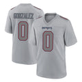 NE.Patriots #0 Christian Gonzalez Player Gray Fashion Limited Home Game BALCE Stitched Jerseys