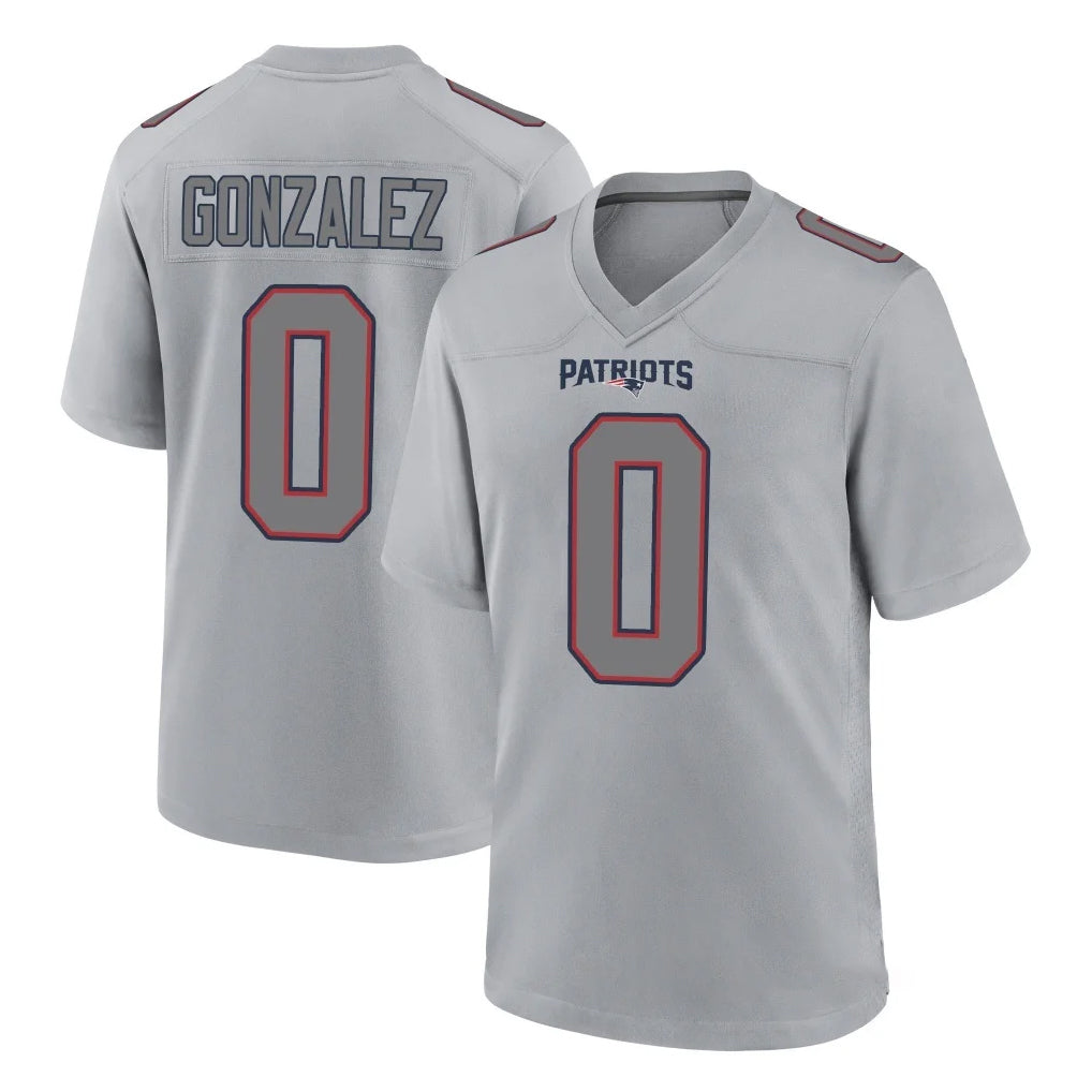 NE.Patriots #0 Christian Gonzalez Player Gray Fashion Limited Home Game BALCE Stitched Jerseys