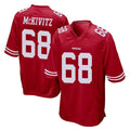 SF.49ers #68 Colton McKivitz Player Red Home Game BALCE Stitched Jerseys