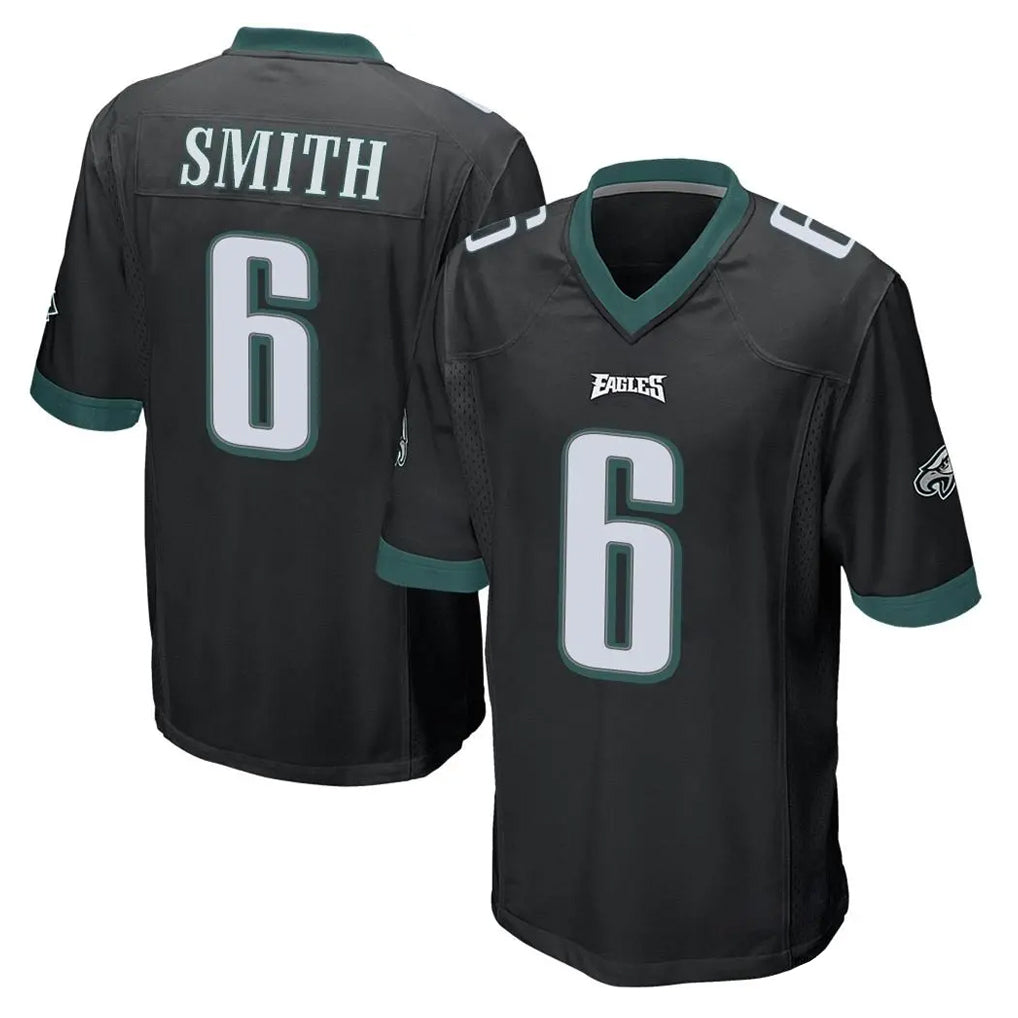P.Eagles #6 DeVonta Smith Player Black Home Game BALCE Stitched Jerseys