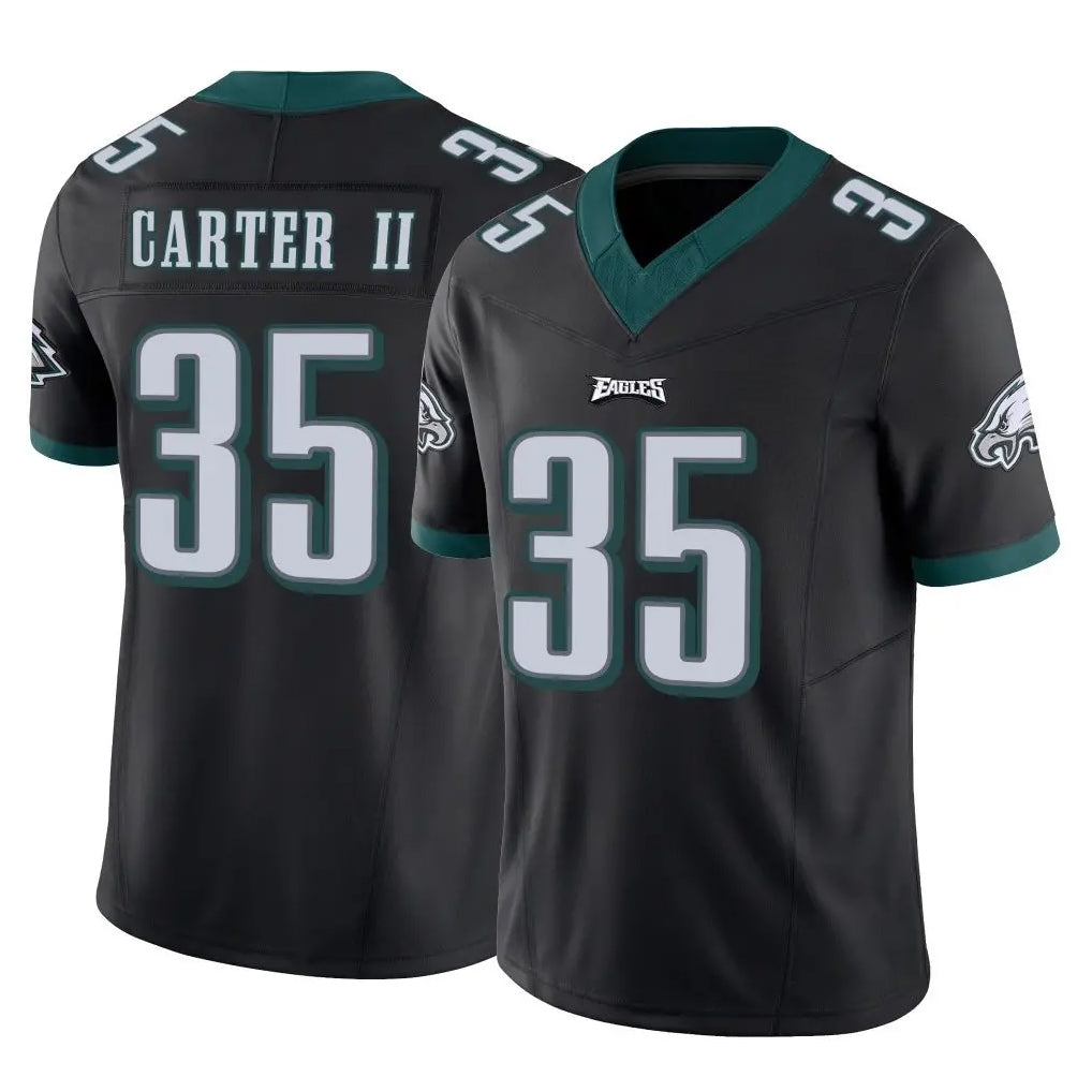 P.Eagles #35 Michael Carter II Player Black Limited Vapor F.U.S.E. Home Game BALCE Stitched Jerseys