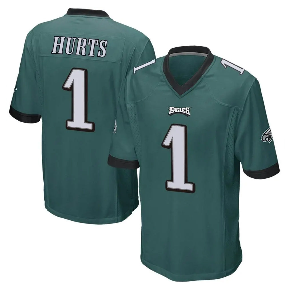 P.Eagles #1 Jalen Hurts Player Team Color Green Home Game BALCE Stitched Jerseys