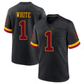 W.Commanders #1 Rachaad White Player Black Limited Home Game BALCE Stitched Jerseys