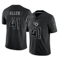 J.Jaguars #41 Josh Hines-Allen Player Black Reflective Limited Game BALCE Stitched Jerseys
