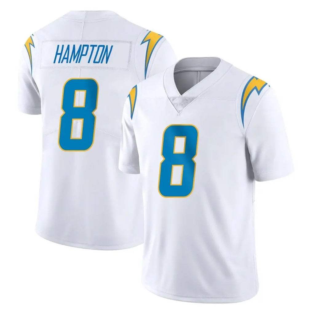 LA.Chargers #8 Omarion Hampton Player White Limited Vapor Untouchable Home Game BALCE Stitched Jerseys