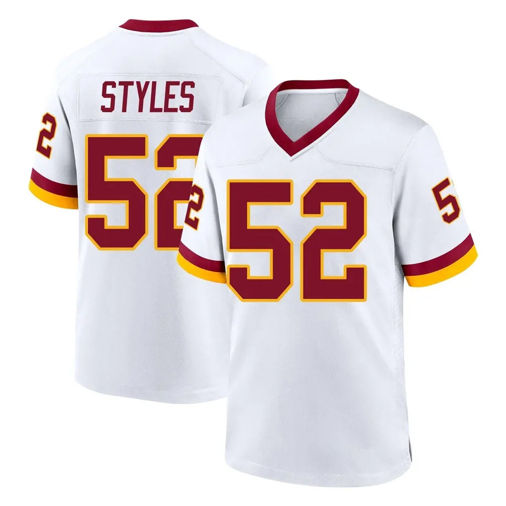 W.Commanders #52 Sonny Styles Player White Home Game BALCE Stitched Jerseys